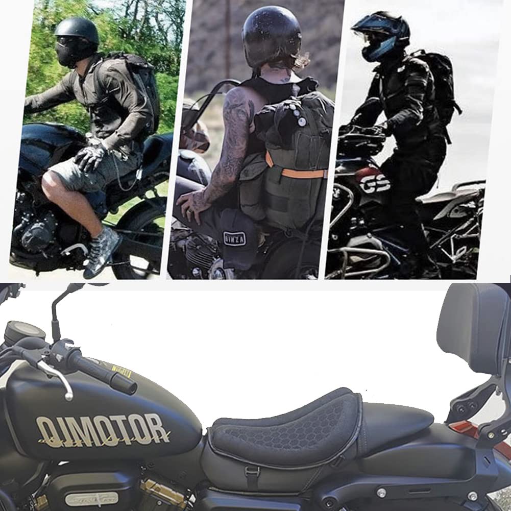 PhyiFlbey lifestyle shot of commuter riding with added seat comfort