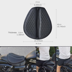 PhyiFlbey next to helmet for scale to show cushion size