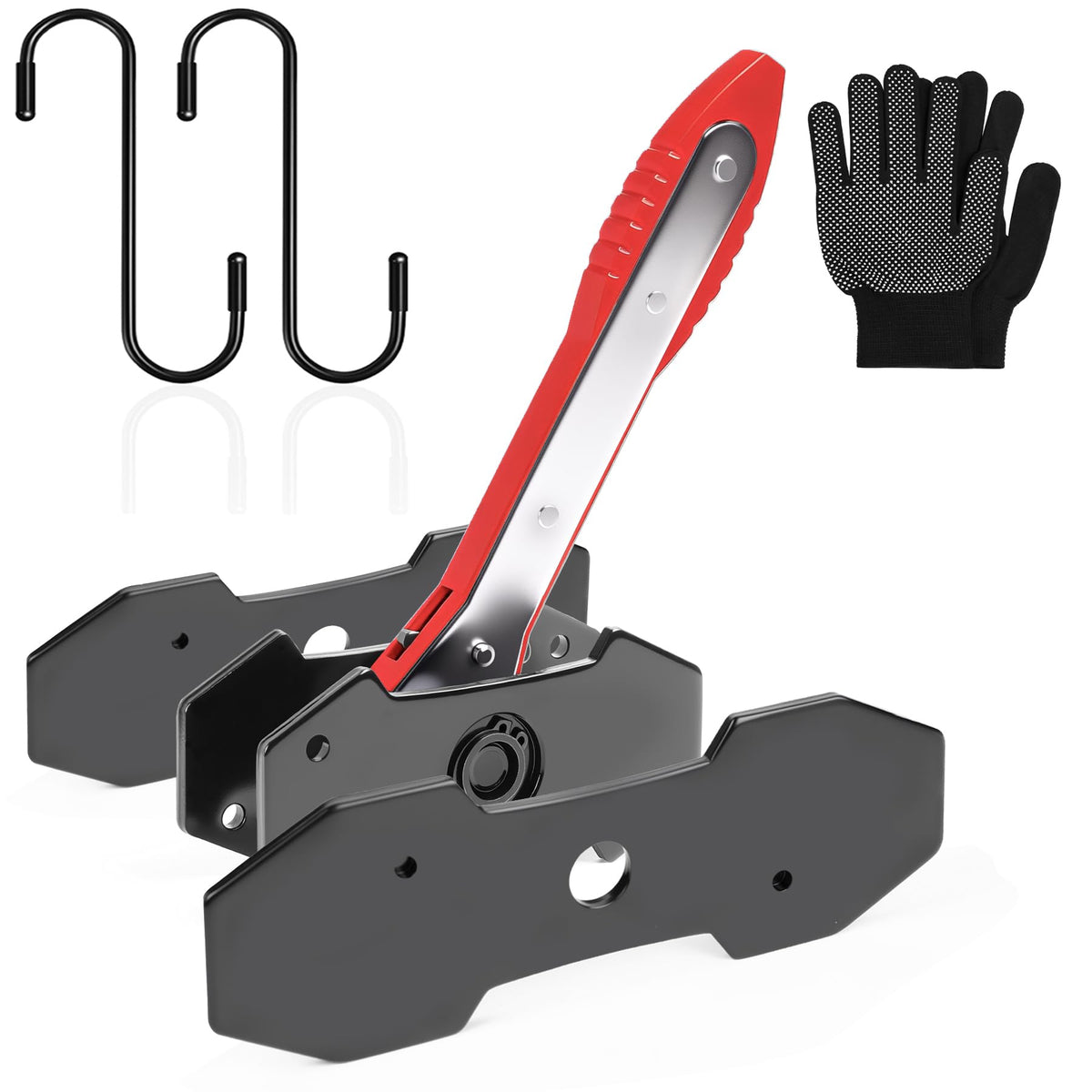 PHYRLRDOW full kit front view showing tools and plates for quick brake jobs