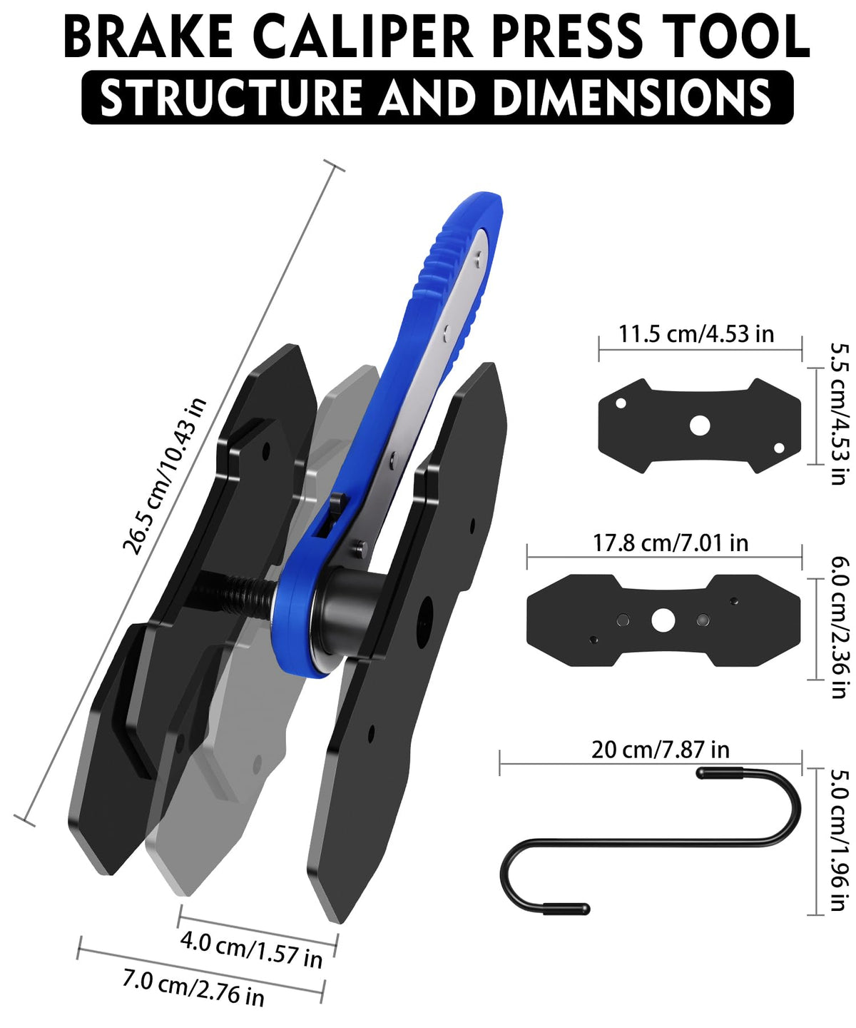PHYRLRDOW large steel plate close detail ensuring even piston contact and multi‑piston coverage