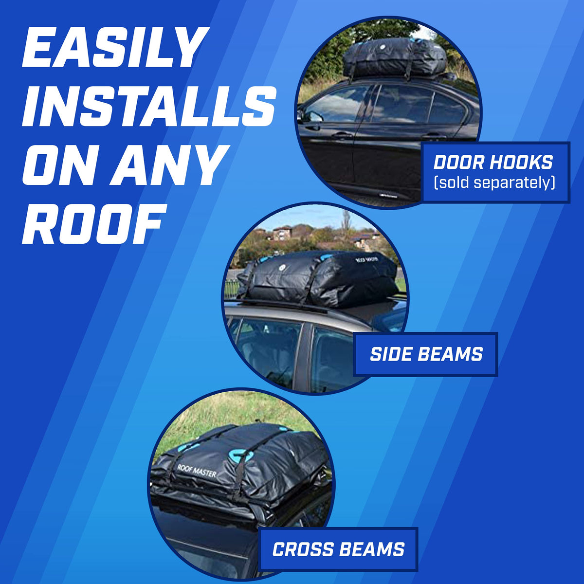 P.I. AUTO STORE folded rooftop carrier compactly stored in a trunk or garage