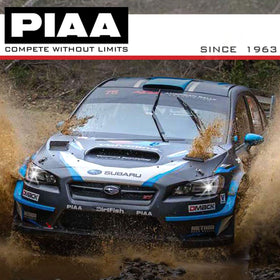 Piaa in rainy driving setting highlighting improved visibility and safety