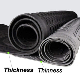 PIC AUTO textured anti-skid backing view preventing liner movement on carpet