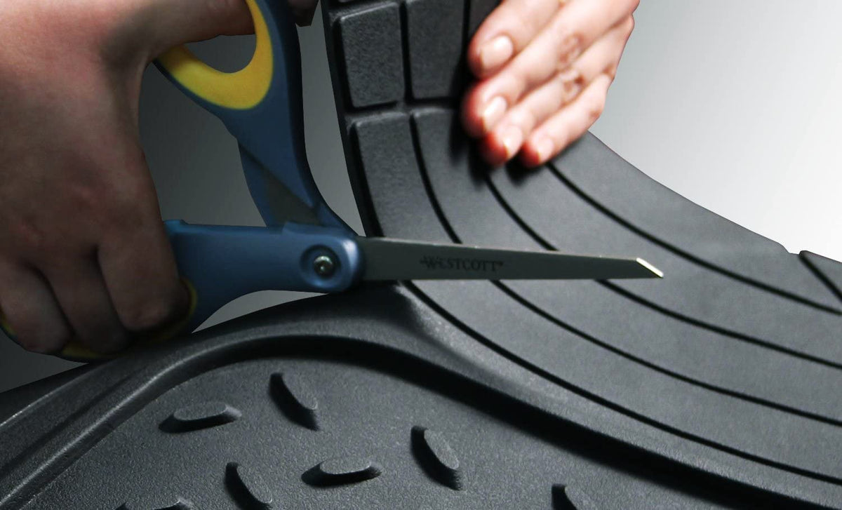 PIC AUTO visible trim lines being cut for a tailored fit in a vehicle
