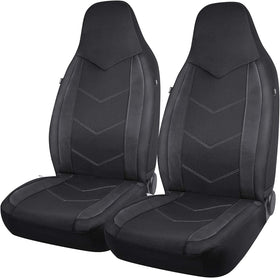 PIC AUTO front seat cover full view showing sporty look and protection