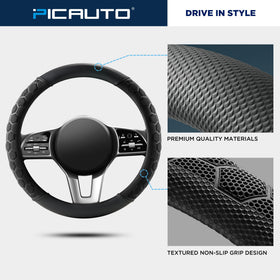 PIC AUTO installed cover in car interior showing enhanced comfort and style