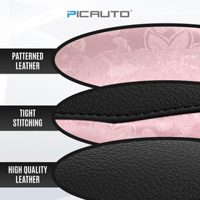 PIC AUTO steering wheel cover installed in car interior offering fresh style upgrade