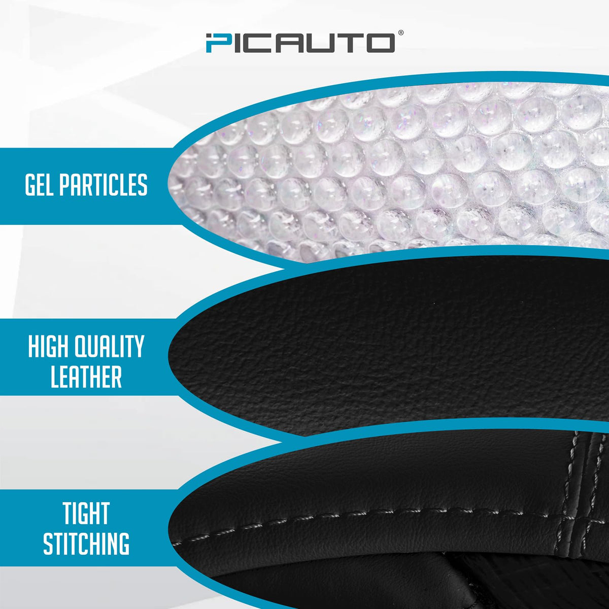 PIC AUTO leather texture detail displaying premium look and durability