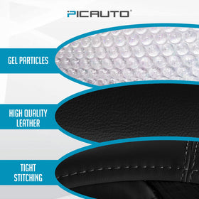 PIC AUTO leather texture detail displaying premium look and durability