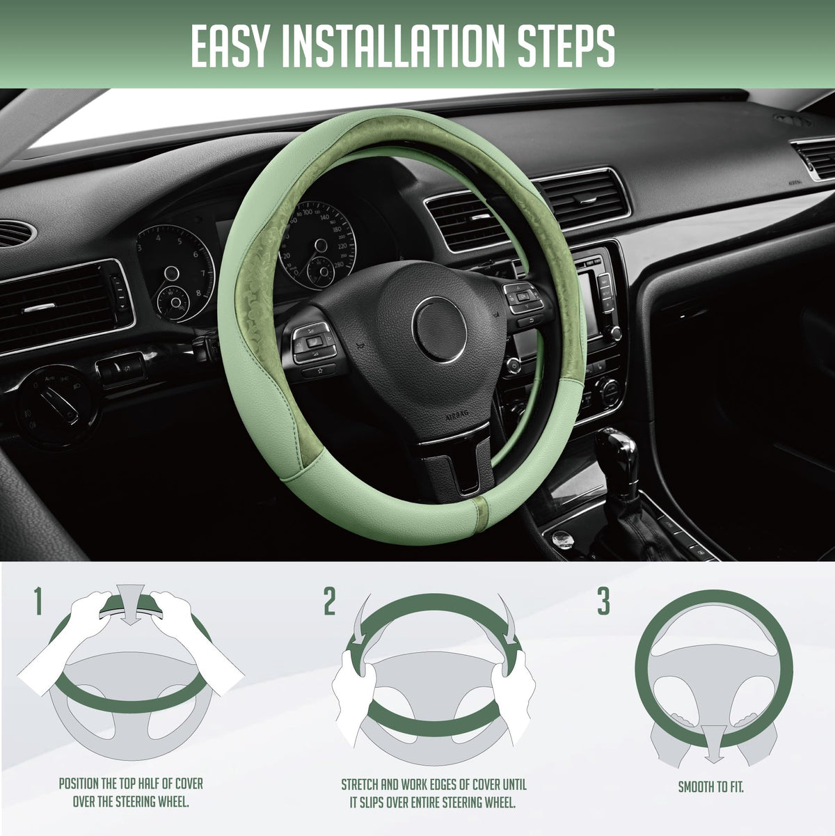 PIC AUTO lifestyle shot inside car showing upgraded interior aesthetic and comfort