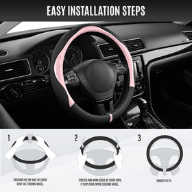PIC AUTO lifestyle image inside a car showing how the cover enhances cabin aesthetics