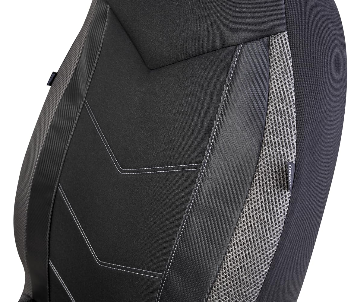 PIC AUTO mesh side panel detail improving airflow and cooler seating comfort