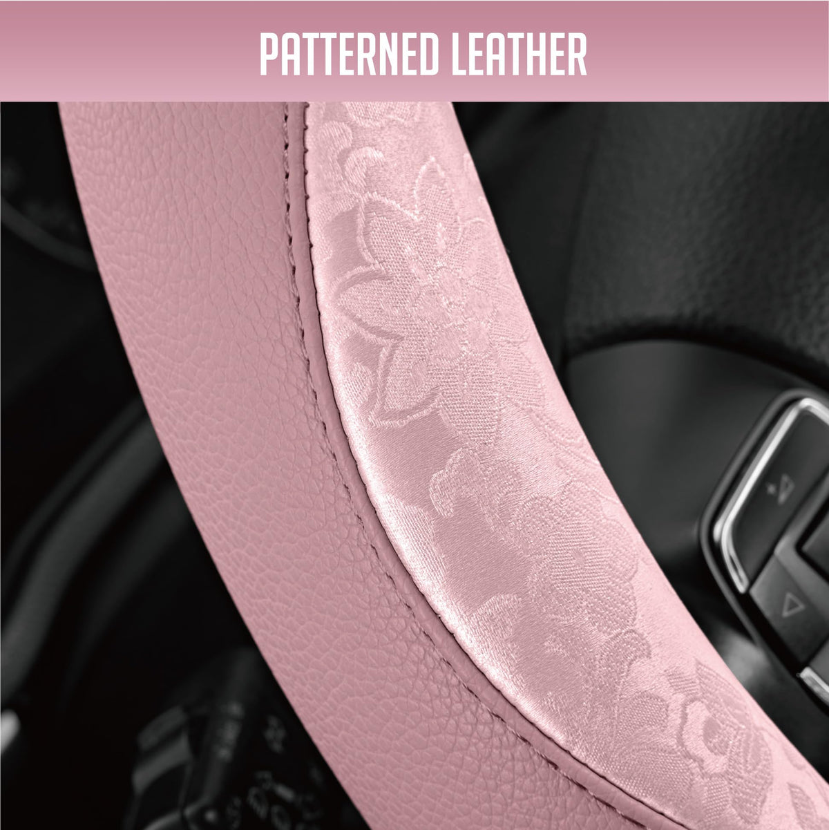 PIC AUTO detail of stitched seam offering durable reinforced construction