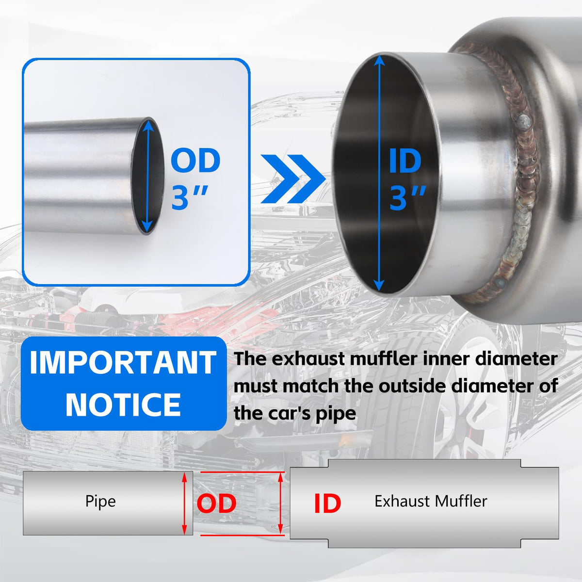 Piclafe resonator beside ruler demonstrating 9 inch length for accurate sizing