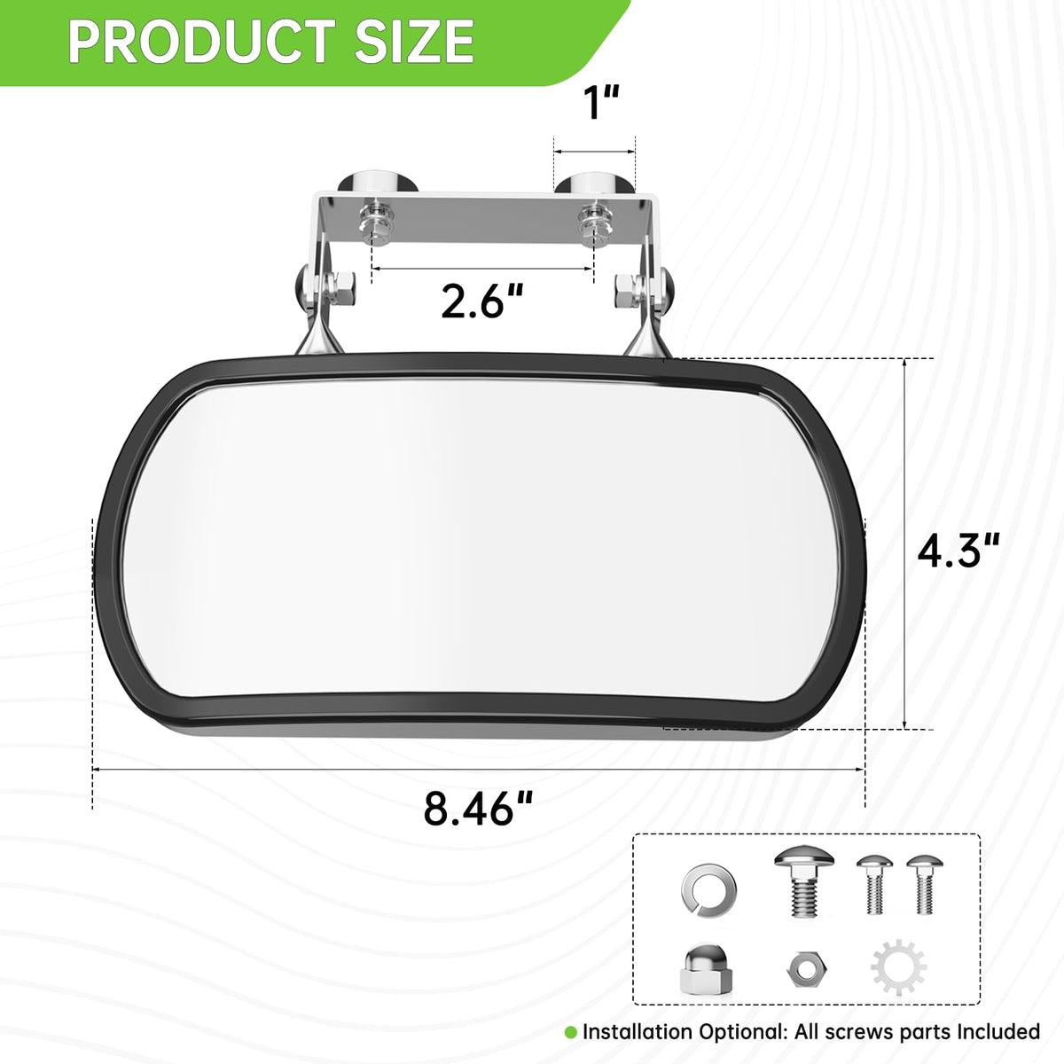 Piclafe size comparison beside hand showing compact yet effective coverage benefit