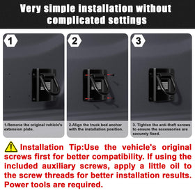 PICURA installation detail with bolts and tapping reminder for straightforward fit benefit