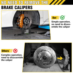 PICURA plate mounted on wheel nut for non-invasive alignment benefit