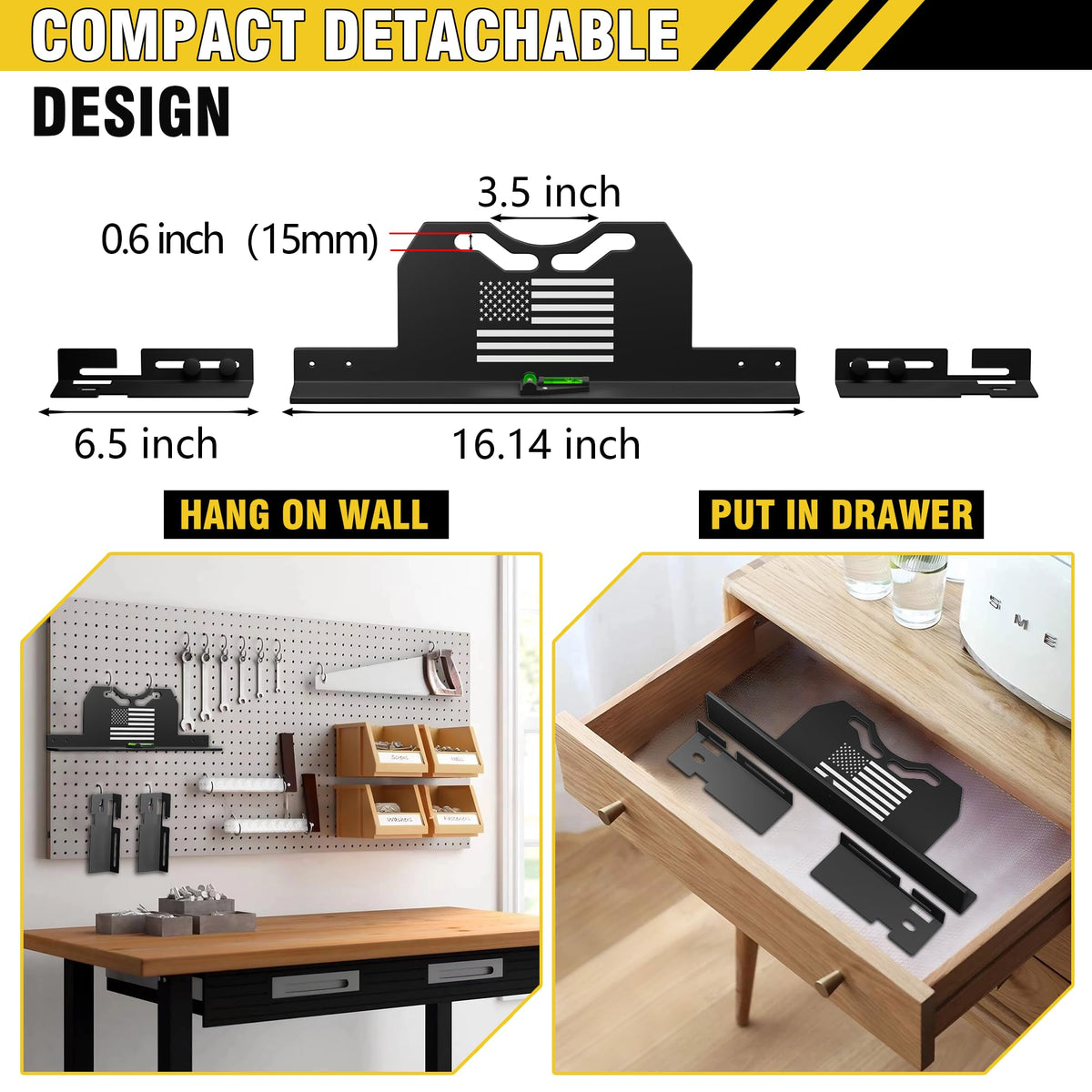 PICURA tool set collapsed for compact storage and easy transport