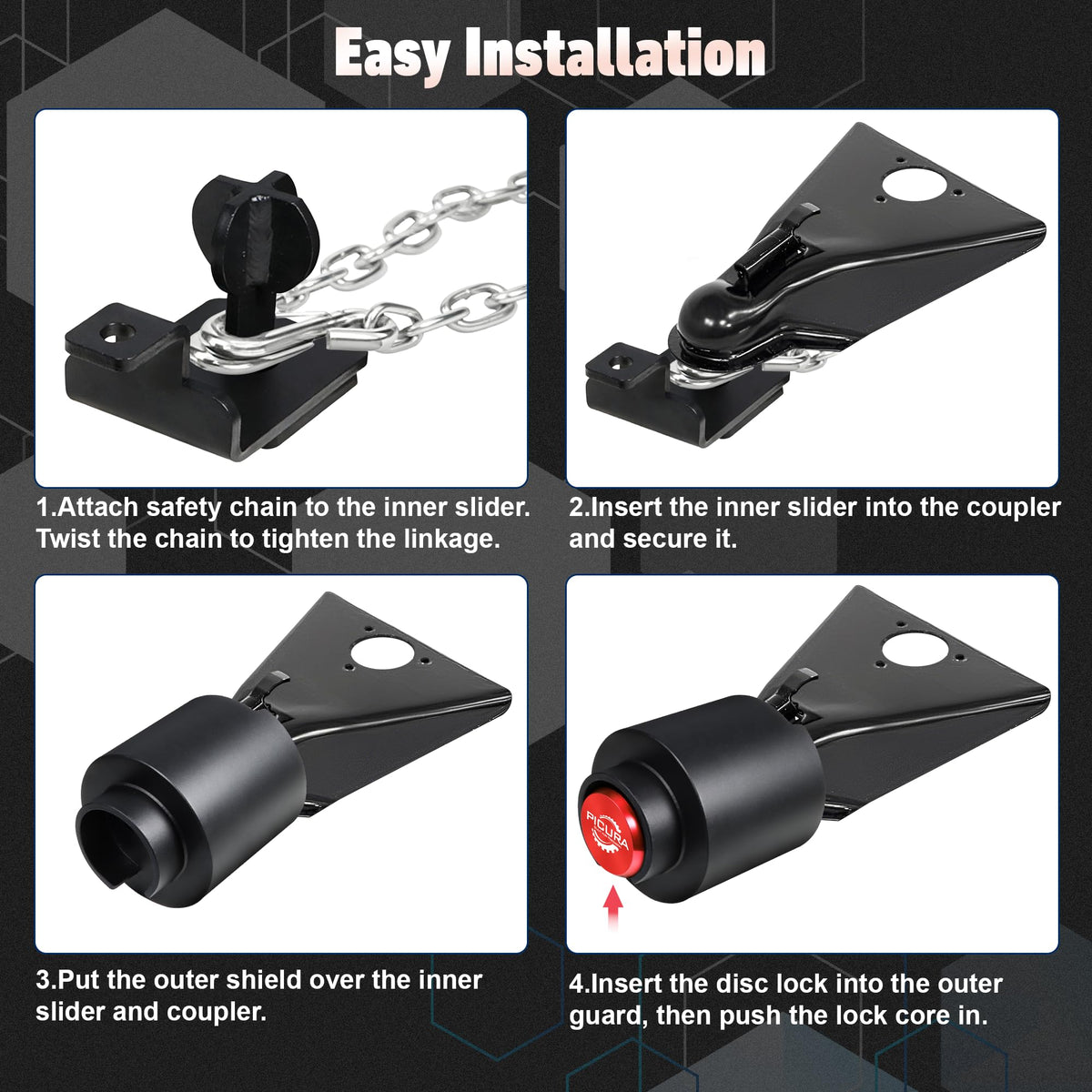 PICURA lock exposed to rain showing corrosion-resistant finish and durability