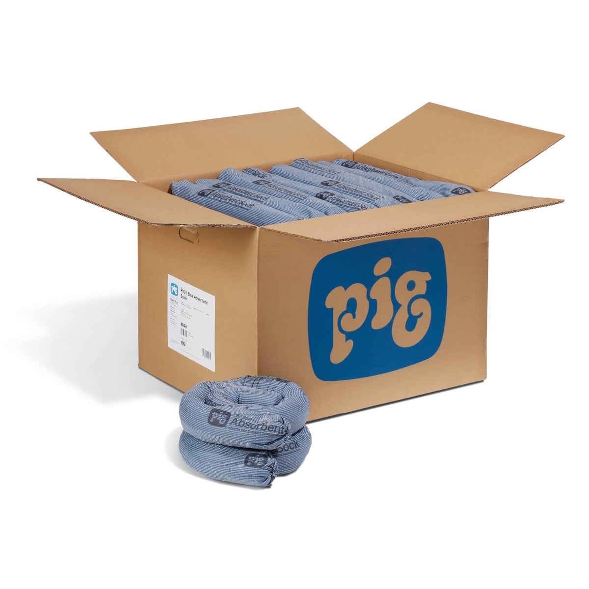 PIG absorbent sock close-up of polypropylene skin highlights durable, low-dust surface