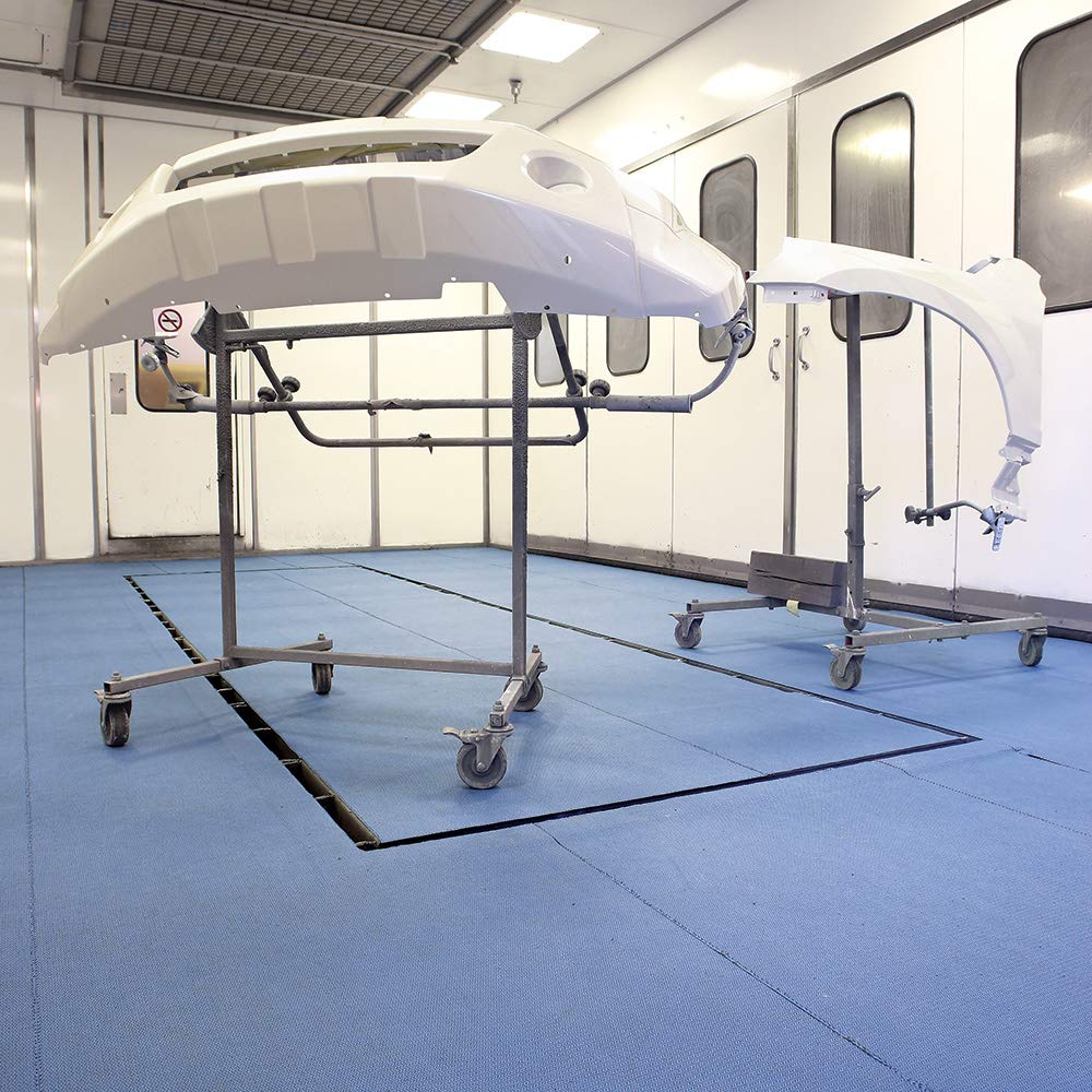 PIG grippy mat seam taped edges illustrating reduced fraying and longer mat life