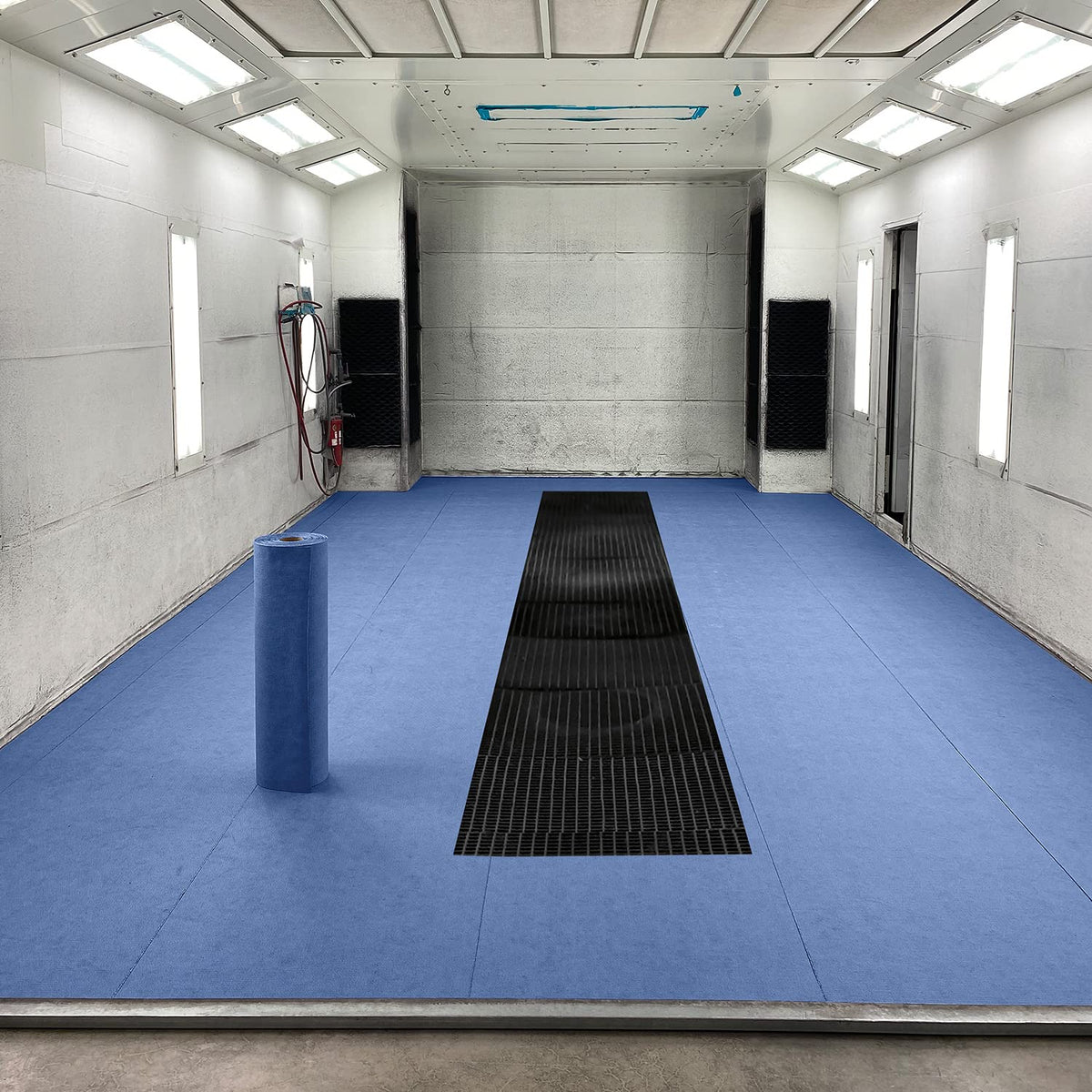 PIG grippy mat texture close-up illustrating overspray capture for cleaner finishes