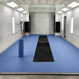 PIG grippy mat texture close-up illustrating overspray capture for cleaner finishes