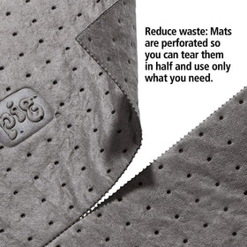 PIG mat texture close-up revealing dimple pattern that speeds liquid wicking and absorption