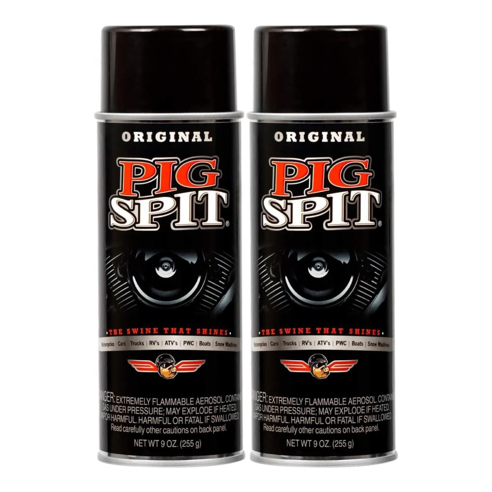 Pig Spit front label 9 oz bottle showing brand and clear instructions for quick use