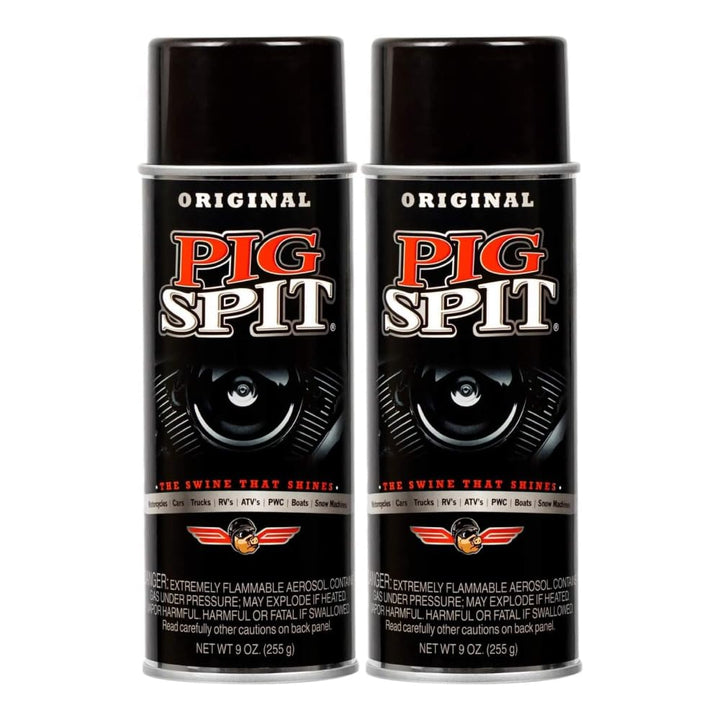 Pig Spit front label 9 oz bottle showing brand and clear instructions for quick use