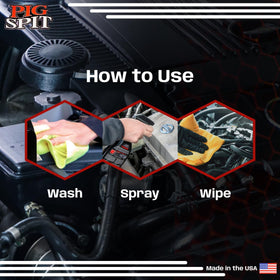 Pig Spit in driveway setting delivering instant refreshed vehicle look