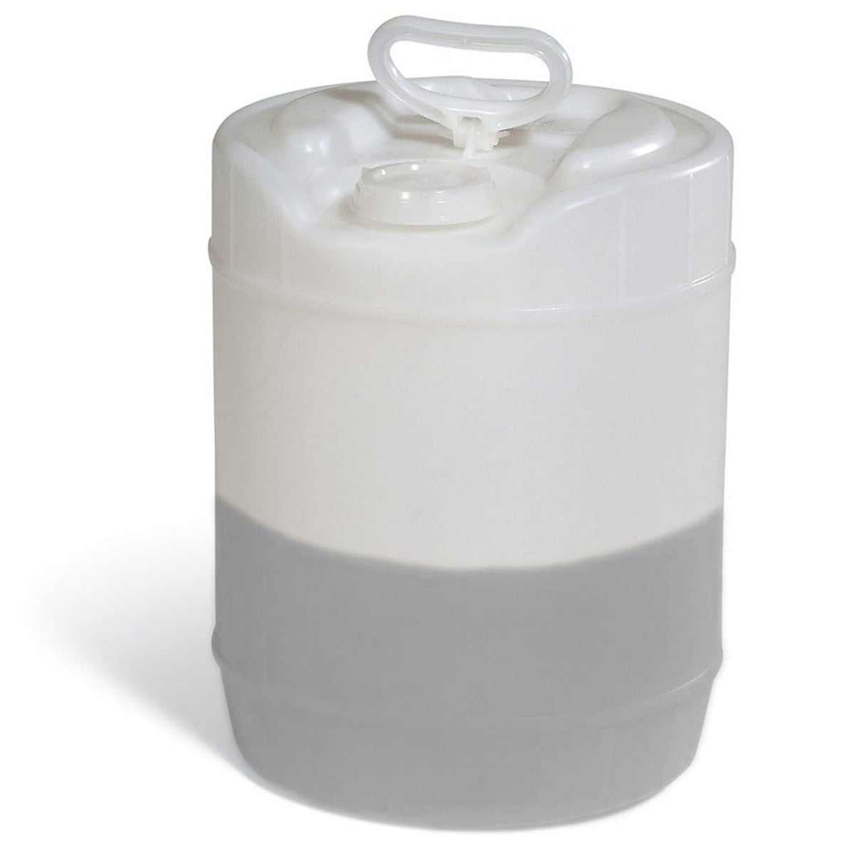 PIG translucent oil jug front view showing capacity and easy‑read walls
