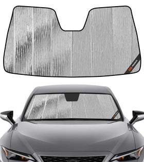 Pigenius AstraGuard front view showing full windshield coverage and heat reduction