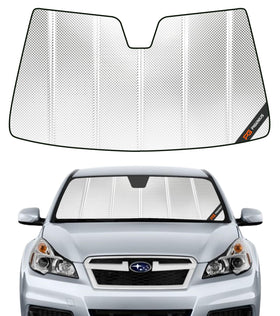 Pigenius front view installed showing full windshield coverage and heat reduction