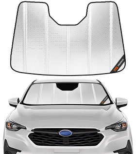 Pigenius BLAZBLOCK front view showing full windshield coverage and instant heat reduction