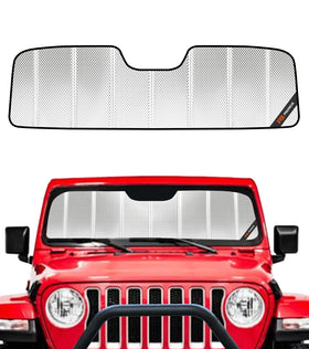 Pigenius BLAZBLOCK front view showing full windshield coverage benefit