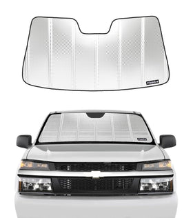 Pigenius BLAZBLOCK front view fitted in Chevrolet Colorado windshield, reduces cabin heat