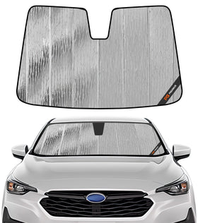 Pigenius front view of packaged AstraGuard sun shade showing fit and branding benefits