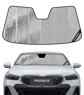 Pigenius front packaging image showing fit for BMW 5 Series G30 benefits heat reflection