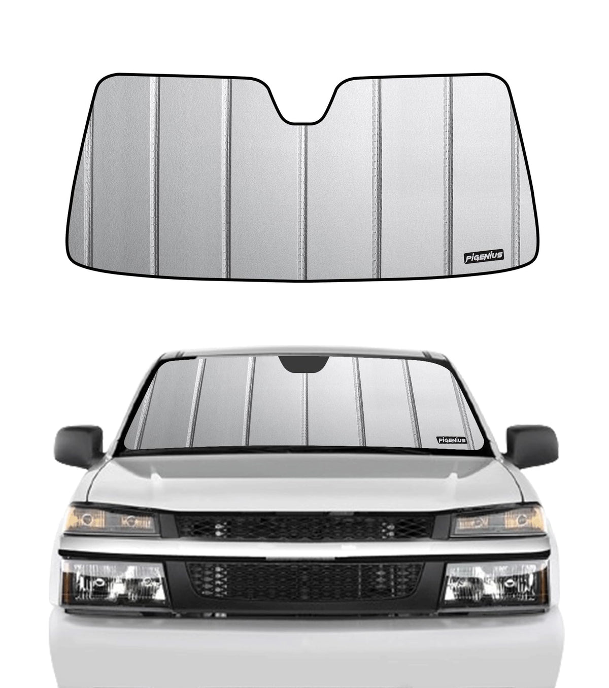Pigenius front view showing fit for Colorado/Canyon and clean look