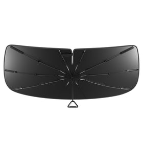 Pigenius front windshield fit showing full coverage and precise seal benefit