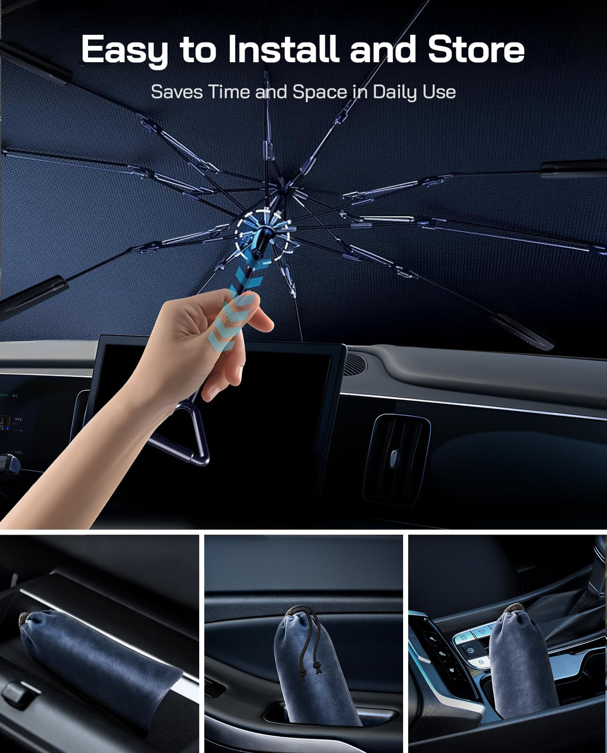 Pigenius installed from inside Jeep showing full windshield seal and privacy benefit