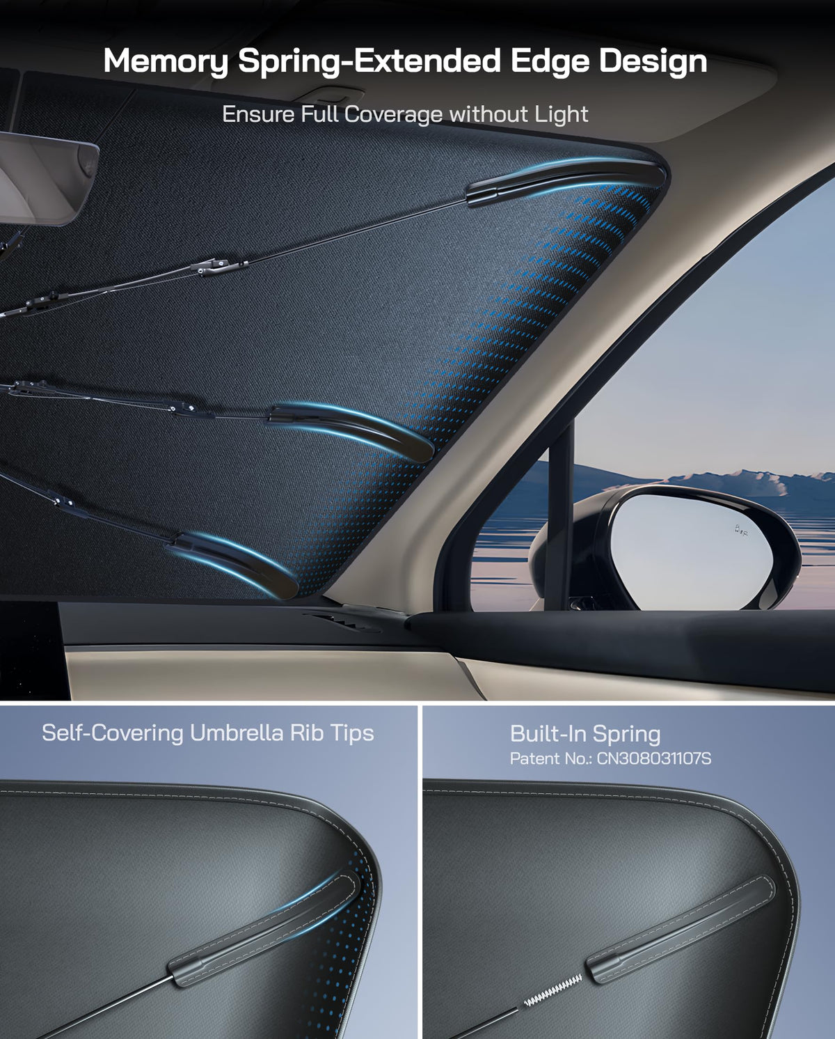 Pigenius rotatable silicone handle close-up protecting dashboard from scratches benefit