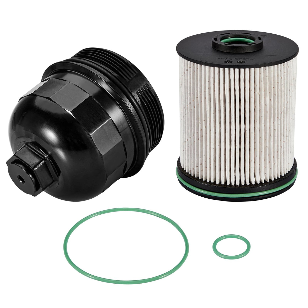 Pilida billet cap front view showing robust construction and durable seal