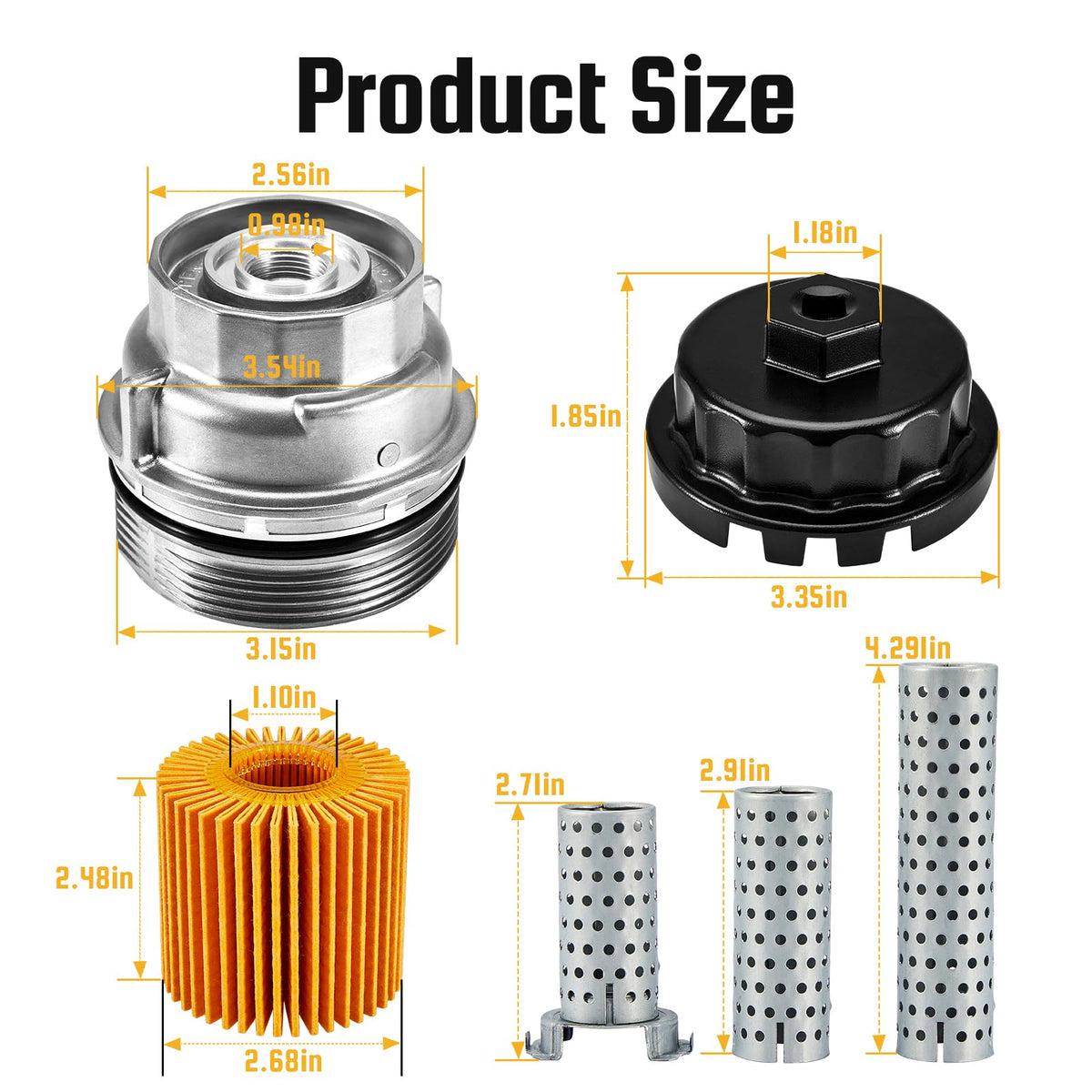 Pilida drain plug and O-rings close-up ensuring reliable seal benefit