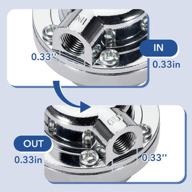 Pilida mounted on fuel line demonstrating secure installation and steady flow benefits