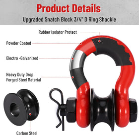 Pilida powder-coated shackle surface detail showing corrosion protection and durable finish