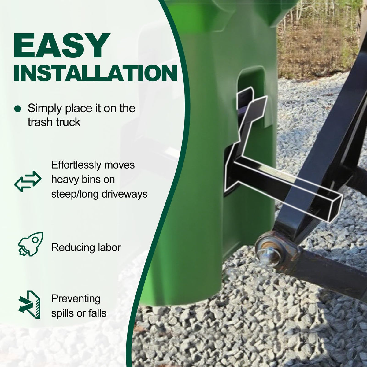 Pilida side profile with dual mounting holes for clearance benefit