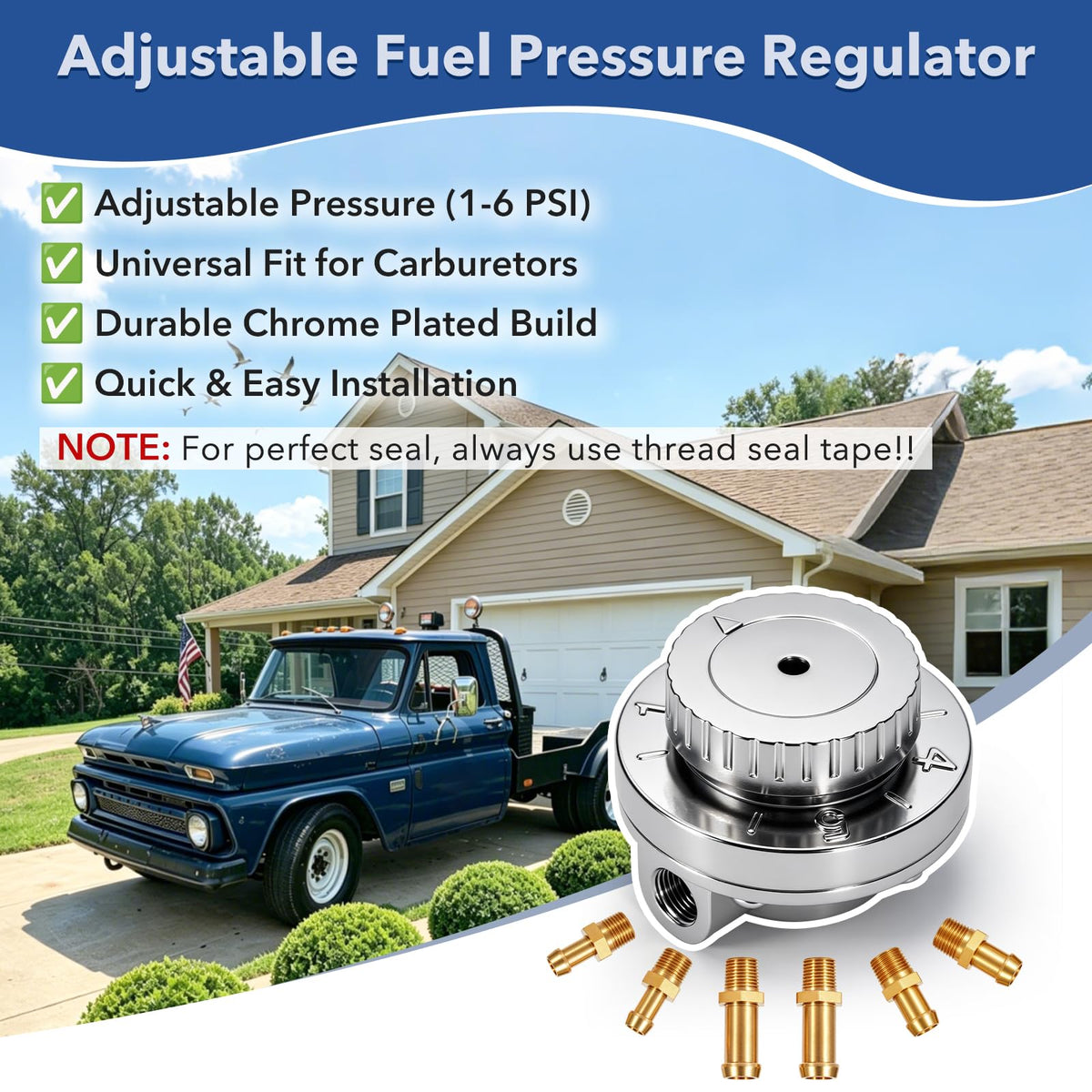 Pilida top dial numbered close-up for precise 1–5 psi adjustment benefits