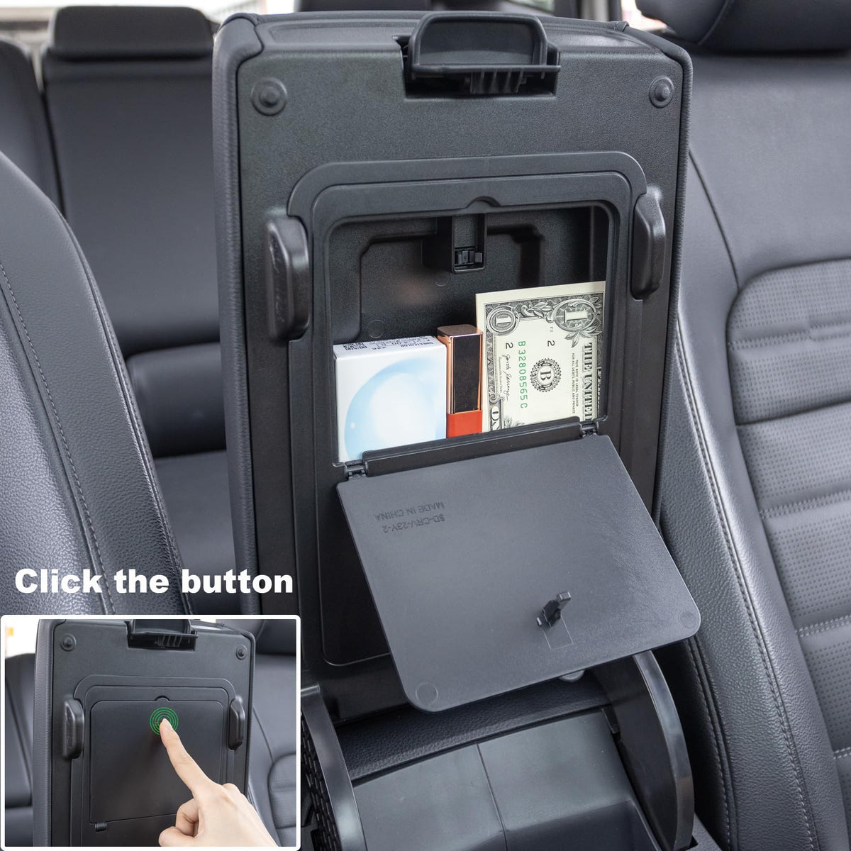 PIMCAR armrest dividers creating five compartments for tidy, accessible organization